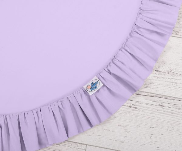 Set: Hanging baldachin for children's room cotton + Floor play mat- lila - Image 3