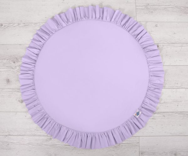 Set: Hanging baldachin for children's room cotton + Floor play mat- lila - Image 6