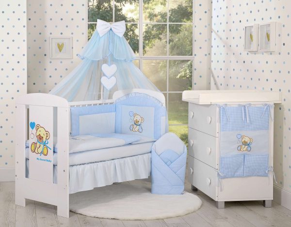 Baby nest - Bear with bow blue - Image 2
