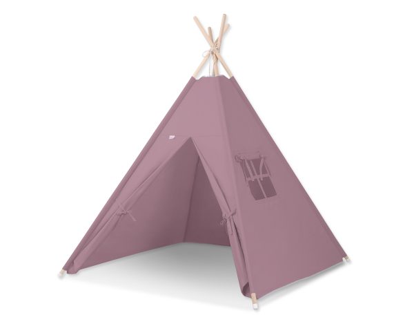 Teepee tent for kids + decorative feathers - pastel violet - Image 2