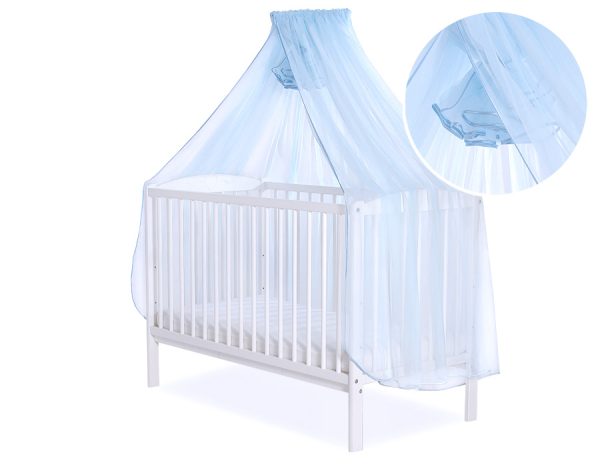 Mosquito-net made of chiffon - blue