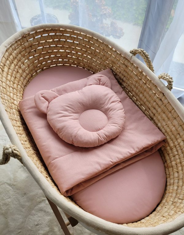 Blanket with pillow - 2pcs set - pastel pink - Image 5