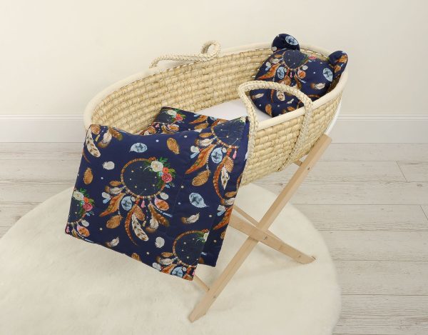Duvet with pillow Teddy - 2pcs set - dream catchers dark blue - Image 4