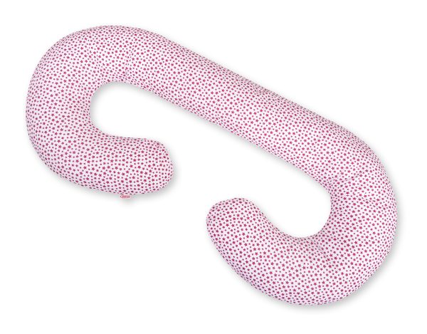 Maternity Support Pillow C - white-wine red stars - Image 2