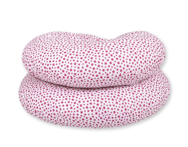 Maternity Support Pillow C - white-wine red stars - Image 3