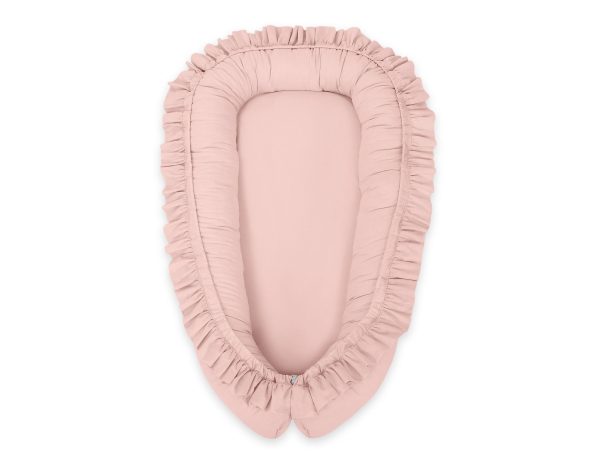 Baby nest Premium Cocoon for infants with a ruffle MY SWEET BABY- pastel pink - Image 2