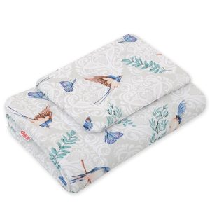 Bedding set 2-pcs 75x100cm NEWBORN - blue birds