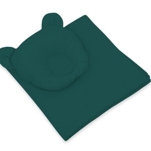 Duvet with pillow - 2pcs set - bottle green