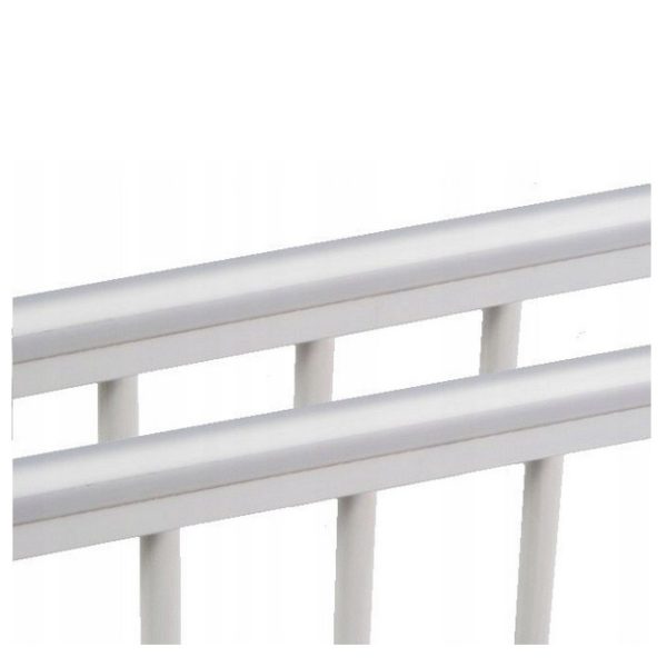 Wooden baby cot 120x60cm Lorenzo III white-grey, with teething rail - Image 13