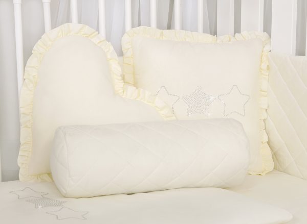 Dekoracyjna poduszka serce - cream - Image 2