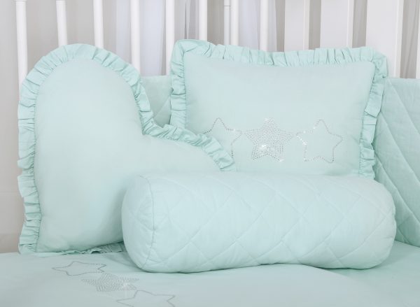 Decorative pillow with application - mint - Image 2