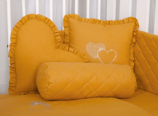 Decorative roller pillow - honey yellow - Image 2