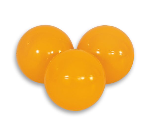 Plastic balls for the dry pool 50pcs - honey yellow