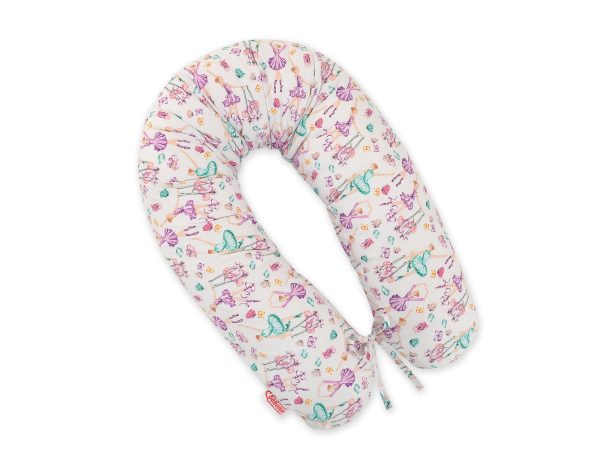Pregnancy pillow - ballerinas lilac