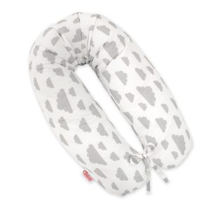 Multifunctional pregnancy pillow Longer - grey clouds