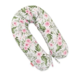 Pregnancy pillow- Longer- Pink peonies