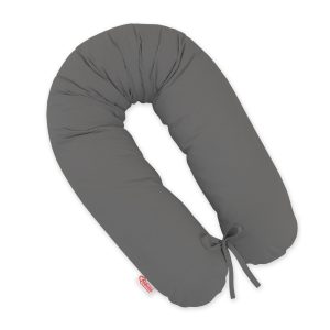 Pregnancy pillow- Longer, removable pillowcase - Anthracite