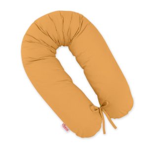Pregnancy pillow- Longer, removable pillowcase - Honey yellow