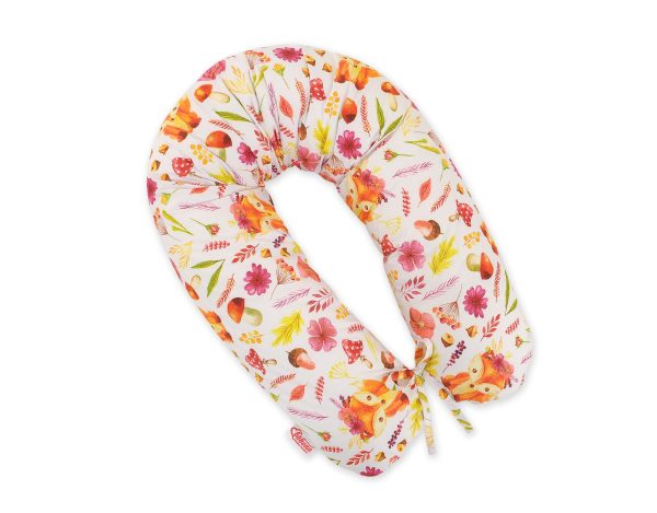 Pregnancy pillow- Longer- fox in a wreath