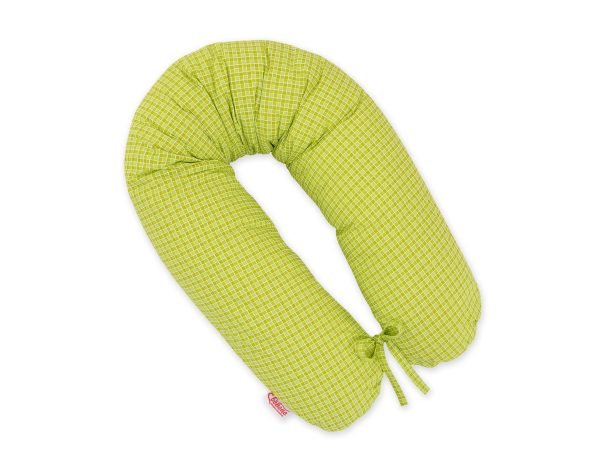 Pregnancy pillow- Longer- Green checkered