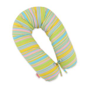 Pregnancy pillow- Longer - Rainbow strips