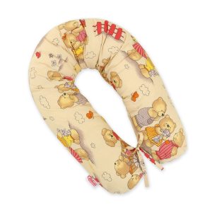 Pregnancy pillow- Longer- Teddies on beige