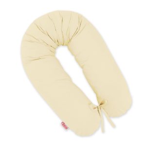 Pregnancy pillow- Longer, removable pillowcase - Cream
