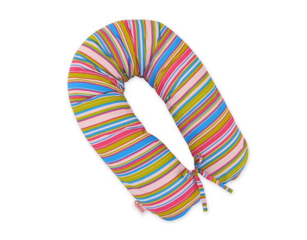 Pregnancy pillow- Longer- Lilac strips