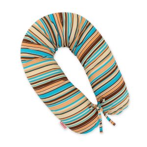 Multifunctional pregnancy pillow Longer - Brown strips