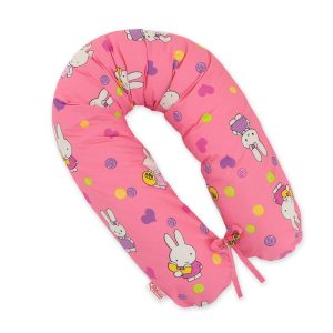 Pregnancy pillow- Longer- Hallo rabbit pink