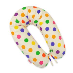 Multifunctional pregnancy pillow Longer - Polka dots on cream
