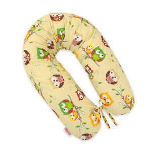 Multifunctional pregnancy pillow Longer - Owls on cream