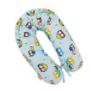Pregnancy pillow- Longer- Owls on blue