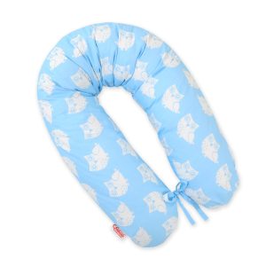 Multifunctional pregnancy pillow Longer - Owls blue