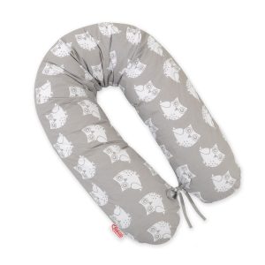 Multifunctional pregnancy pillow Longer - Owls grey