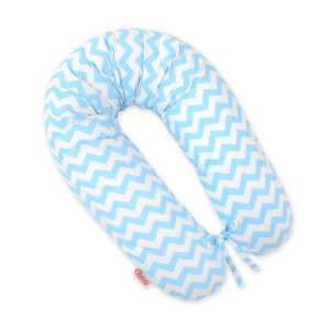 Multifunctional pregnancy pillow Longer- Chevron blue
