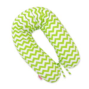 Multifunctional pregnancy pillow Longer - Chevron green