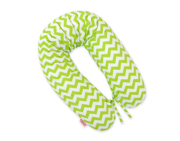 Multifunctional pregnancy pillow Longer - Chevron green