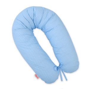Multifunctional pregnancy pillow Longer - blue dots