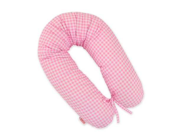 Pregnancy pillow- Pink checkered