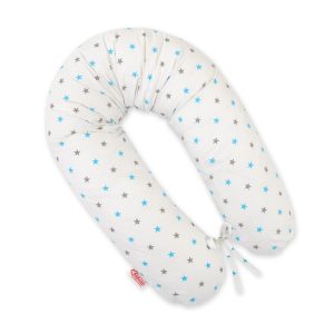 Multifunctional pregnancy pillow Longer - Stars turquoise-grey