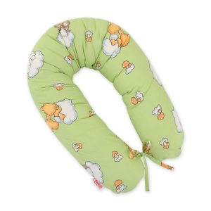 Pregnancy pillow - Longer- Forest animals green