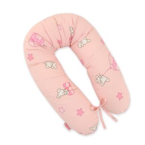 Pregnancy pillow- Longer- Teddy bear with balloon pink