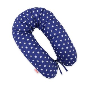 Multifunctional pregnancy pillow Longer- Navy blue stars