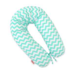 Multifunctional pregnancy pillow Longer - Chevron mint