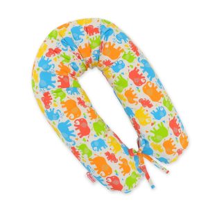 Pregnancy pillow- Longer- Colored elephants