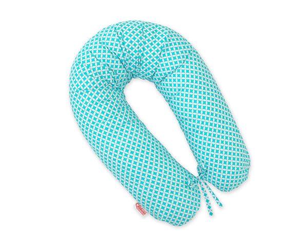 Multifunctional pregnancy pillow Longer - Mini-rosette mint