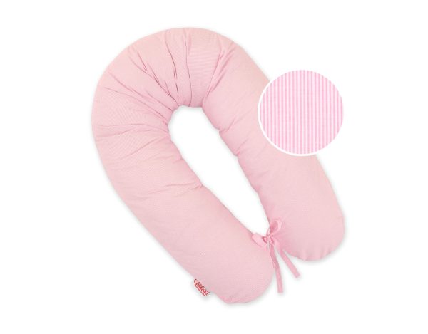 Pregnancy pillow- Longer- Pink strips - Image 4