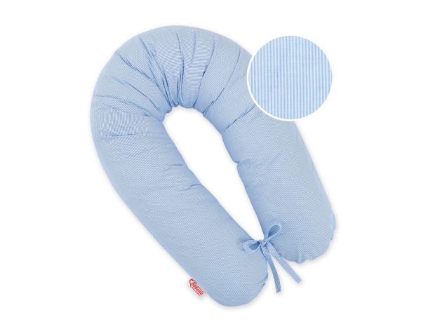 Pregnancy pillow- Longer- Blue strips - Image 4