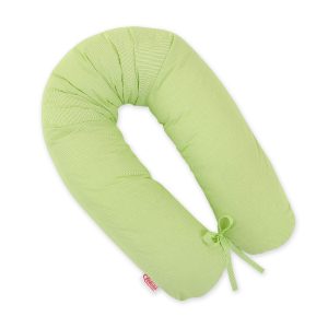 Pregnancy pillow- Longer- Green strips